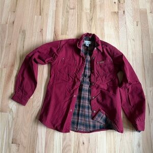 Boy's Red Flannel-Lined Work Jacket